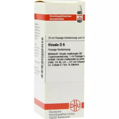 DHU Hirudo D 6 Fortynning, 20 ml