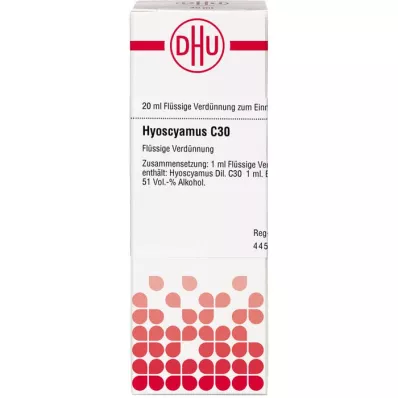 HYOSCYAMUS C 30-fortynning, 20 ml