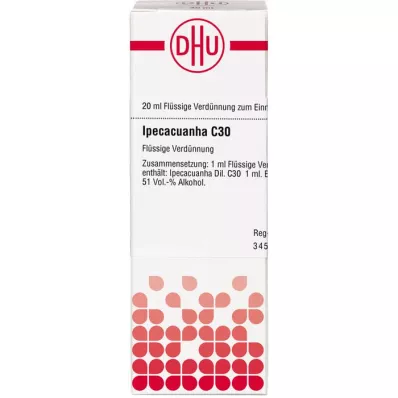 IPECACUANHA C 30-fortynning, 20 ml