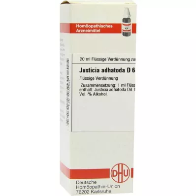 DHU Justicia adhatoda D 6 Fortynning, 20 ml