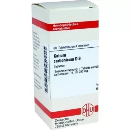 KALIUM CARBONICUM D 8 tabletter, 80 stk