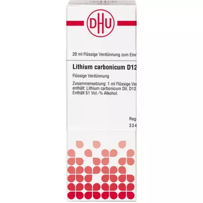 LITHIUM CARBONICUM D 12 Fortynning, 20 ml