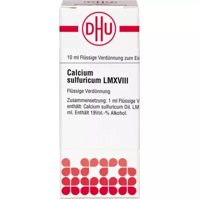 CALCIUM SULFURICUM LM XVIII Fortynning, 10 ml