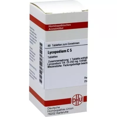 LYCOPODIUM C 5 tabletter, 80 stk