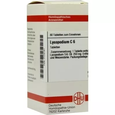 LYCOPODIUM C 6 tabletter, 80 stk