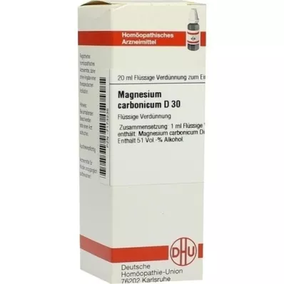 MAGNESIUM CARBONICUM D 30 Fortynning, 20 ml