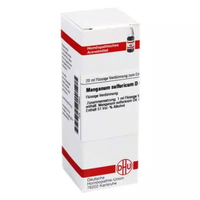 MANGANUM SULFURICUM D 6 Fortynning, 20 ml MANGANUM SULFURICUM D 6 Fortynning, 20 ml