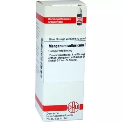MANGANUM SULFURICUM D 6 Fortynning, 20 ml