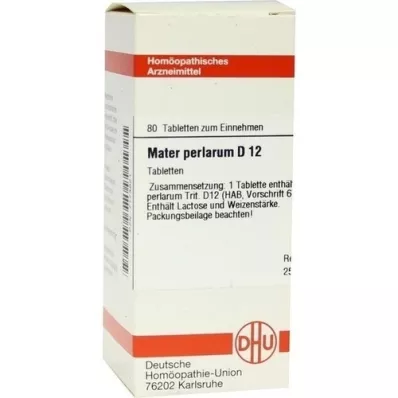 MATER PERLARUM D 12 tabletter, 80 stk