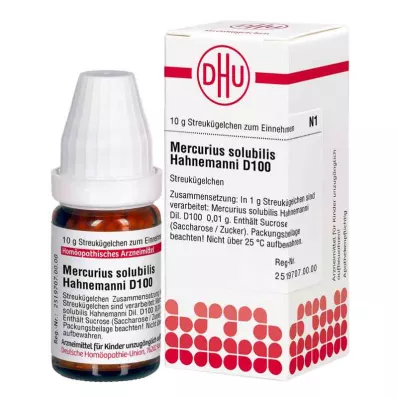 MERCURIUS SOLUBILIS Hahnemanni D 100 globuler, 10 g MERCURIUS SOLUBILIS Hahnemanni D 100 globuler, 10 g