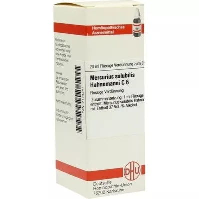 MERCURIUS SOLUBILIS Hahnemanni C 6 Fortynning, 20 ml