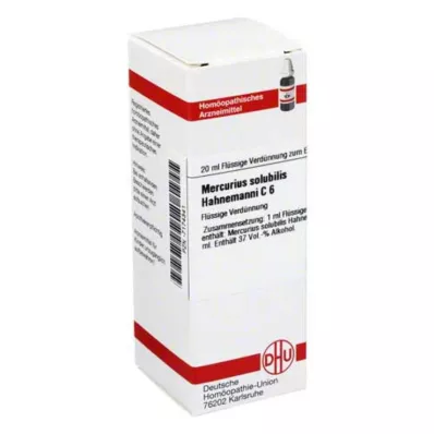 MERCURIUS SOLUBILIS Hahnemanni C 6 Fortynning, 20 ml MERCURIUS SOLUBILIS Hahnemanni C 6 Fortynning, 20 ml
