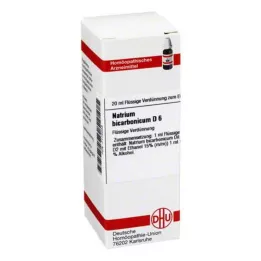 NATRIUM BICARBONICUM D 6 Fortynning, 20 ml