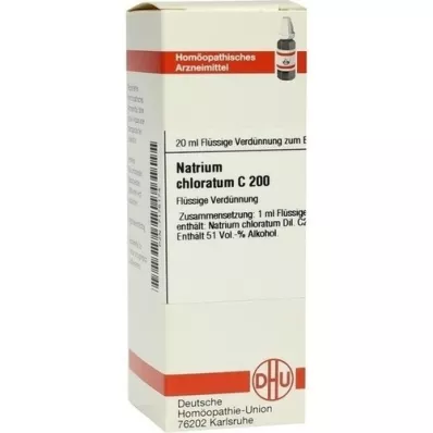 NATRIUM CHLORATUM C 200 Fortynning, 20 ml