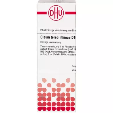 OLEUM TEREBINTHINAE D 10 Fortynning, 20 ml