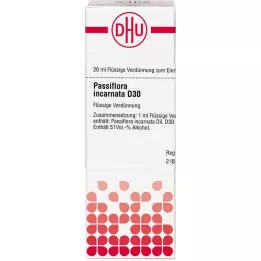 PASSIFLORA INCARNATA D 30 Fortynning, 20 ml