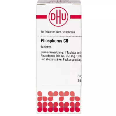 PHOSPHORUS C 6 tabletter, 80 stk