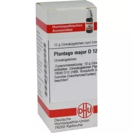 PLANTAGO MAJOR D 12 globuler, 10 g