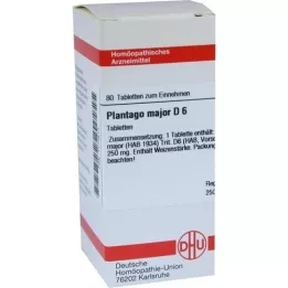 PLANTAGO MAJOR D 6 tabletter, 80 stk