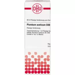 PLUMBUM ACETICUM D 30 Fortynning, 20 ml