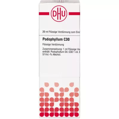 PODOPHYLLUM C 30-fortynning, 20 ml