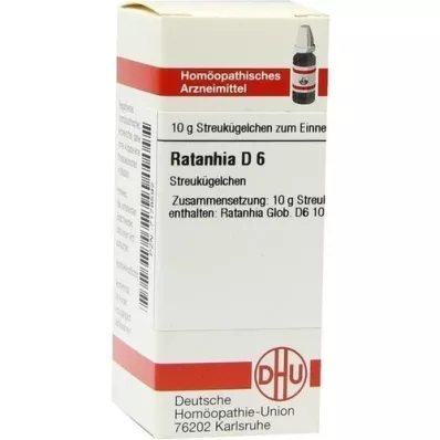 RATANHIA D 6 globuli, 10 g