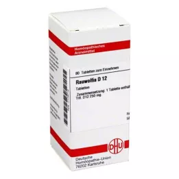 RAUWOLFIA D 12 tabletter, 80 stk