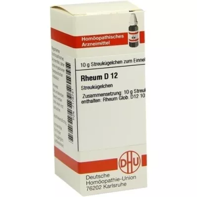 RHEUM D 12 globuler, 10 g