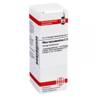RHUS TOXICODENDRON C 200 Fortynning, 20 ml RHUS TOXICODENDRON C 200 Fortynning, 20 ml