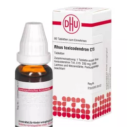RHUS TOXICODENDRON C 15 tabletter, 80 stk