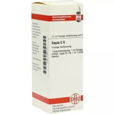 SEPIA C 6 Fortynning, 20 ml