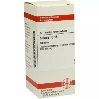 SILICEA D 15 tabletter, 80 stk