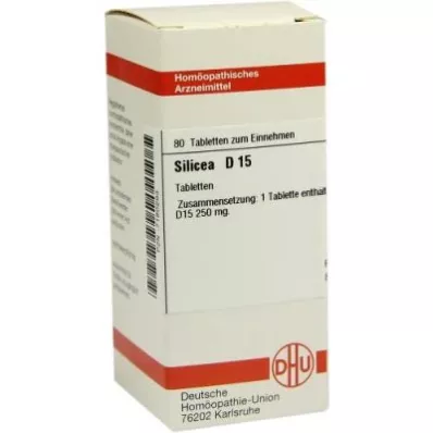 SILICEA D 15 tabletter, 80 stk