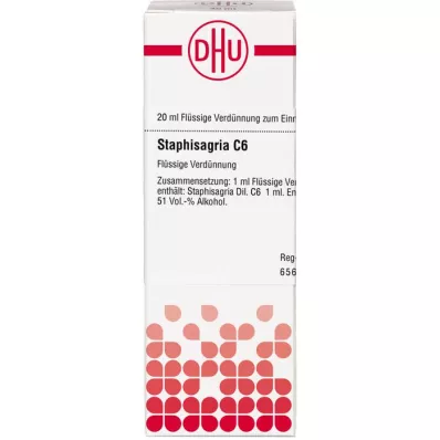 STAPHISAGRIA C 6 Fortynning, 20 ml