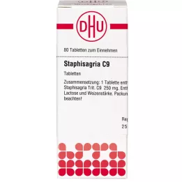 STAPHISAGRIA C 9 tabletter, 80 stk