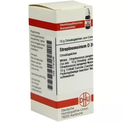 STREPTOCOCCINUM D 30 globuler, 10 g
