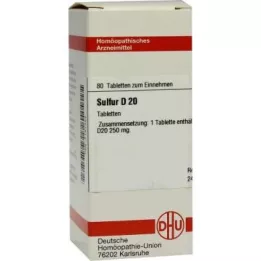 Sulphur D20 tabletter (80 stykker)