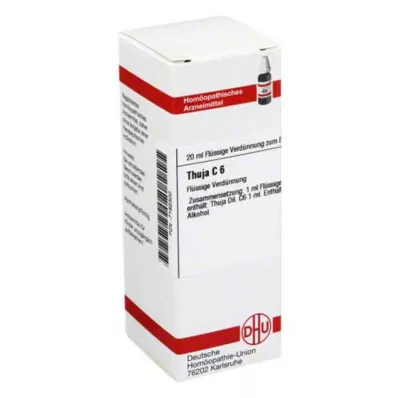 THUJA C 6 Fortynning, 20 ml THUJA C 6 Fortynning, 20 ml