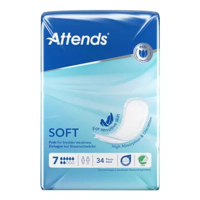Attends Soft 7 innleggssåler anatomisk, 34 stk