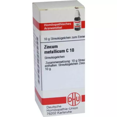 ZINCUM METALLICUM C 10 globuler, 10 g ZINCUM METALLICUM C 10 globuler, 10 g