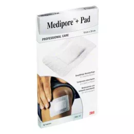 MEDIPORE+Pad 3M 10x20cm 3570NP Plaster, 5 stk