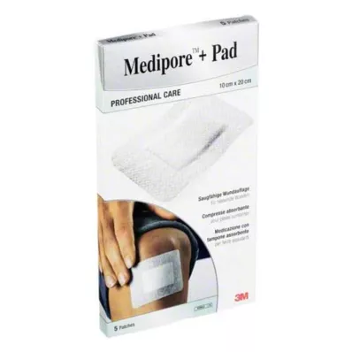 MEDIPORE+Pad 3M 10x20cm 3570NP Plaster, 5 stk MEDIPORE+Pad 3M 10x20cm 3570NP Plaster, 5 stk