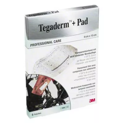 TEGADERM 3M Plus Pad 9x15 cm Ready made.3589NP, 5 stk