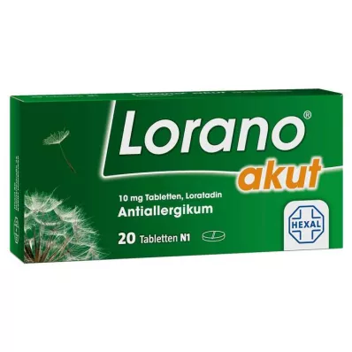 LORANO akuttabletter, 20 stk LORANO akuttabletter, 20 stk