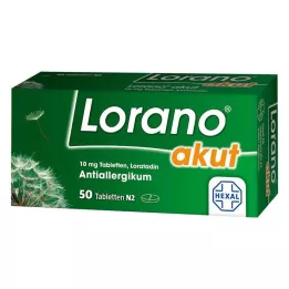 LORANO akuttabletter, 50 stk