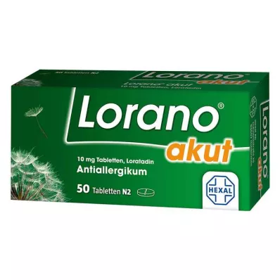 LORANO akuttabletter, 50 stk LORANO akuttabletter, 50 stk