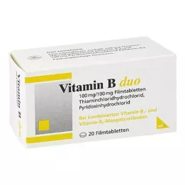 Vitamin B Duo filmdrasjerte tabletter, 20 stk