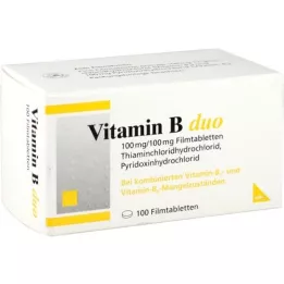 VITAMIN B DUO Filmdrasjerte tabletter, 100 stk