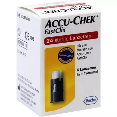 ACCU-CHEK FastClix-lansett, 24 stk