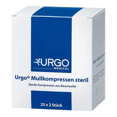 URGO MULLKOMPRESSEN 10x10 cm steril, 25X2 stk URGO MULLKOMPRESSEN 10x10 cm steril, 25X2 stk